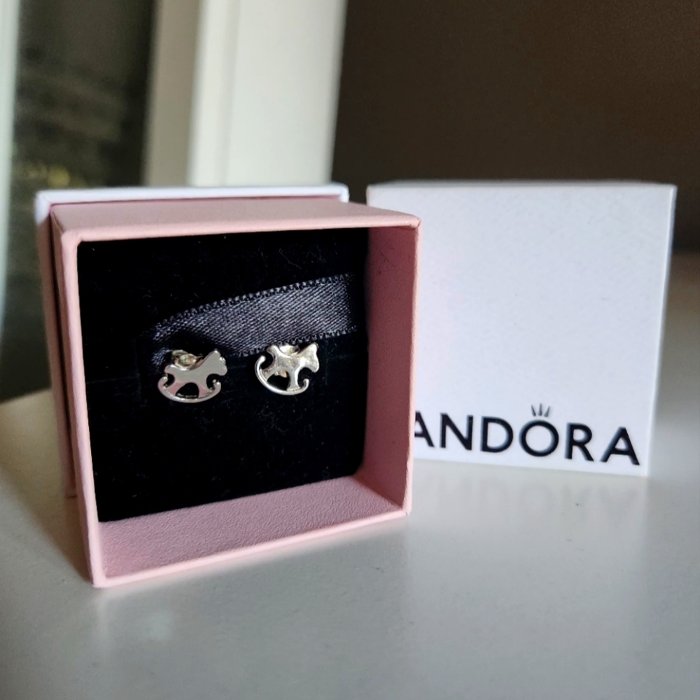 Pandora Earrings Stud Horses